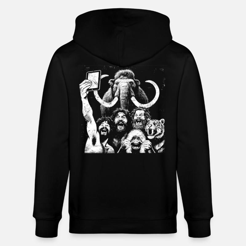Savage Lion Pride Digitale Kunst - Stanley/Stella Unisex Bio-Kapuzenjacke CULTIVATOR  - Schwarz