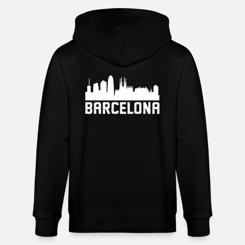 Horizon de Barcelone - Veste à capuche bio CULTIVATOR Stanley/Stella Unisexe - noir
