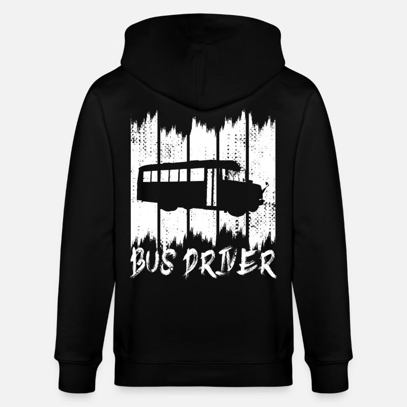 Chauffeur de bus - Veste à capuche bio CULTIVATOR Stanley/Stella Unisexe - noir