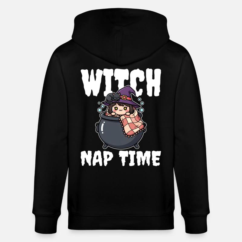 WITCH NAP TIME - WITCH HALLOWEEN - Veste à capuche bio CULTIVATOR Stanley/Stella Unisexe - noir