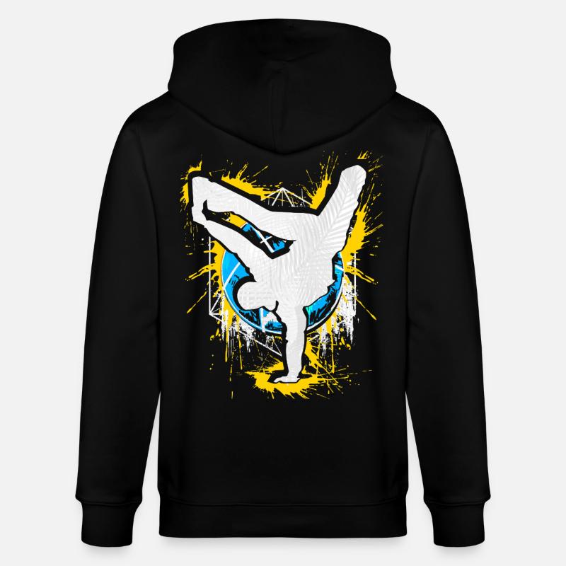 Breakdance Handstand Bboy - B-Boying Breakdancer - Veste à capuche bio CULTIVATOR Stanley/Stella Unisexe - noir