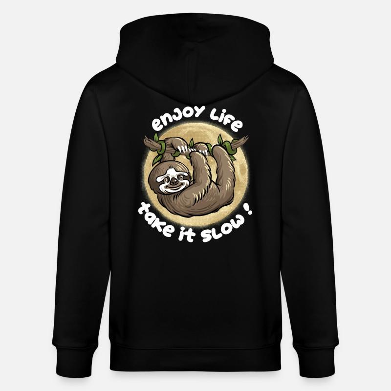Gehen Sie es langsam an! - Stanley/Stella Unisex Bio-Kapuzenjacke CULTIVATOR  - Schwarz