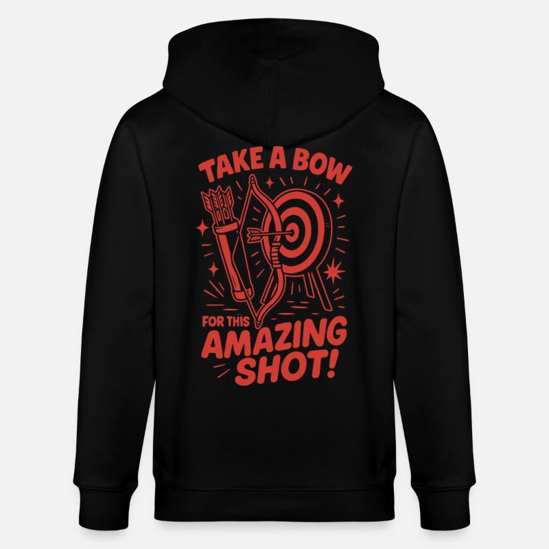 Inclinez-vous devant cet archer incroyable - Veste à capuche bio CULTIVATOR Stanley/Stella Unisexe - noir