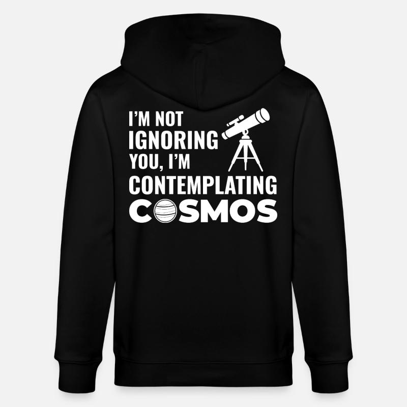 Astronomie Conception du système solaire - Veste à capuche bio CULTIVATOR Stanley/Stella Unisexe - noir