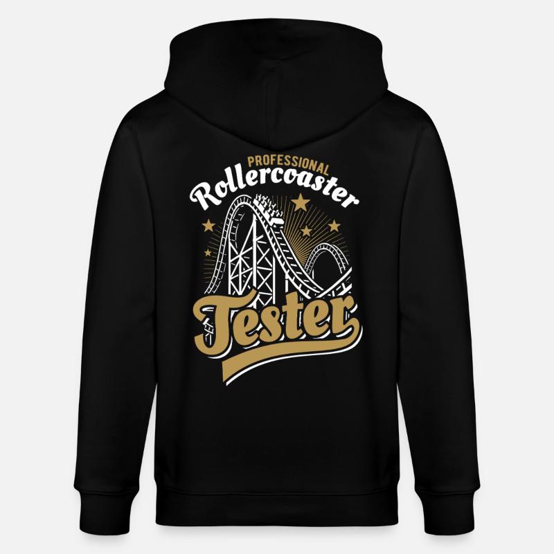 Professional Rollercoaster Tester - Stanley/Stella Unisex Bio-Kapuzenjacke CULTIVATOR  - Schwarz