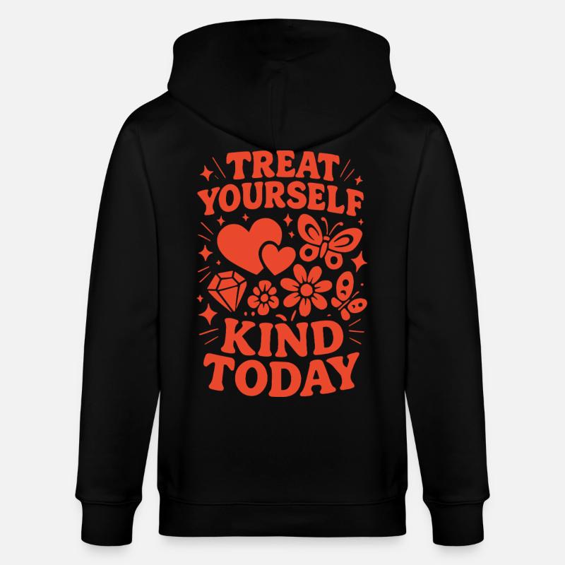Sei Heute Nett Zu Dir Selbst - Stanley/Stella Unisex Bio-Kapuzenjacke CULTIVATOR  - Schwarz