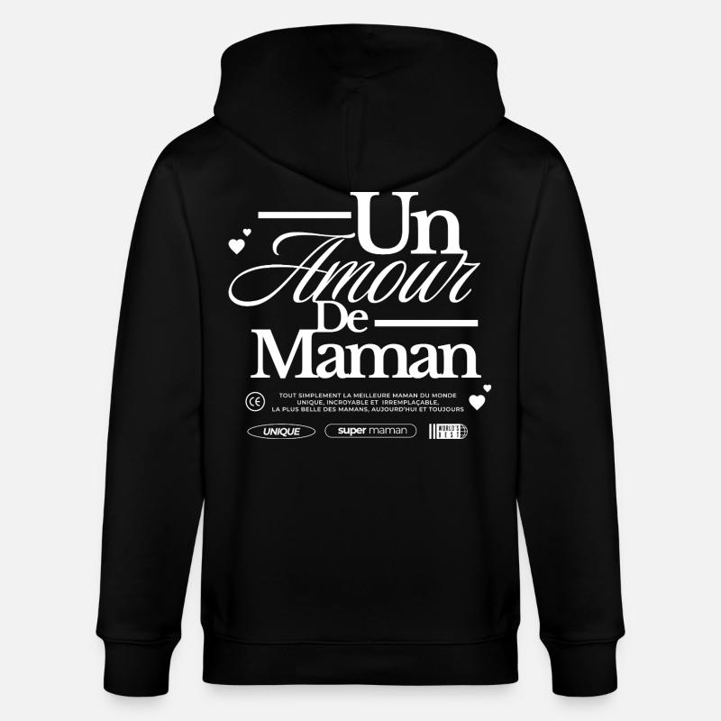 Die Liebe einer Mutter - Stanley/Stella Unisex Bio-Kapuzenjacke CULTIVATOR  - Schwarz