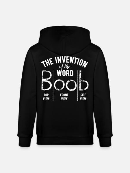 L’invention du mot boob - Fun Gift - Veste à capuche bio CULTIVATOR Stanley/Stella Unisexe - noir