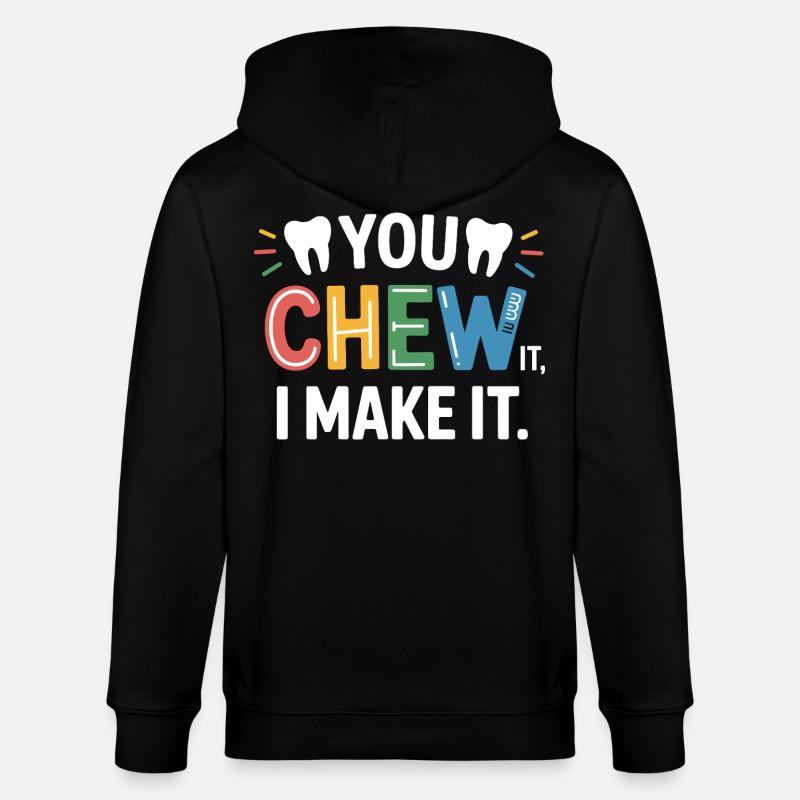 Dentalkeramik Techniker Kunst - Stanley/Stella Unisex Bio-Kapuzenjacke CULTIVATOR  - Schwarz