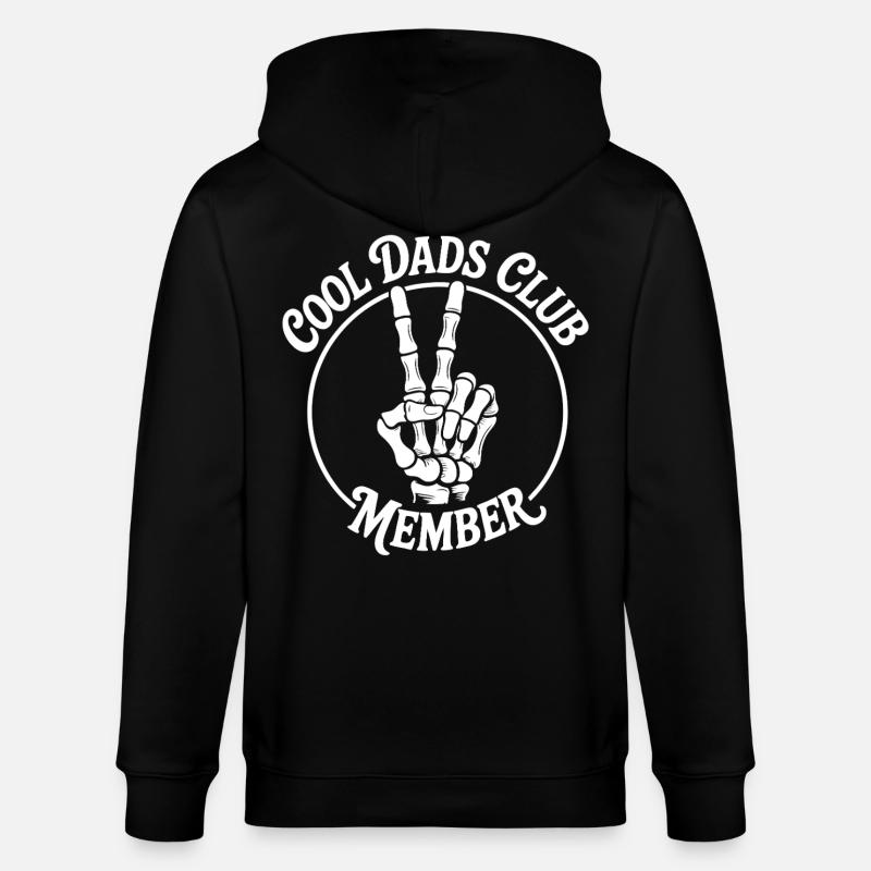 Cool Dads Club Skeleton Design - Veste à capuche bio CULTIVATOR Stanley/Stella Unisexe - noir