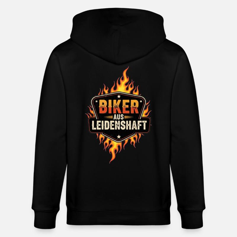 Des motards passionnés - Veste à capuche bio CULTIVATOR Stanley/Stella Unisexe - noir