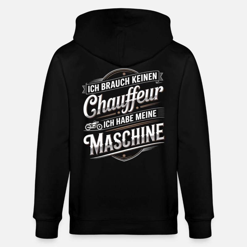 Machine au lieu d’un chauffeur - Veste à capuche bio CULTIVATOR Stanley/Stella Unisexe - noir