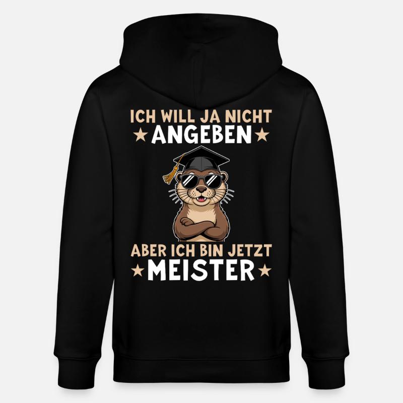 Maîtrise réussie - Otter Master Degree - Veste à capuche bio CULTIVATOR Stanley/Stella Unisexe - noir