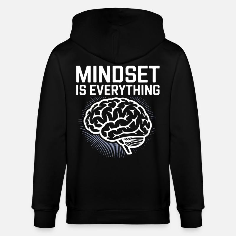Mindset Ist Alles - Veste à capuche bio CULTIVATOR Stanley/Stella Unisexe - noir