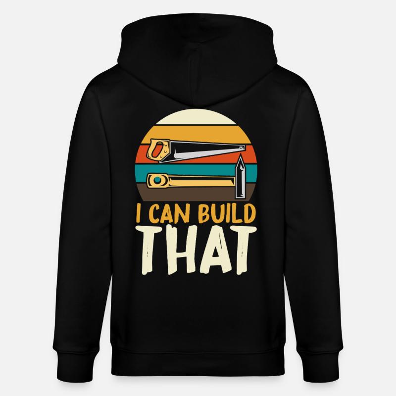 Ich kann das bauen DIY - Stanley/Stella Unisex Bio-Kapuzenjacke CULTIVATOR  - Schwarz