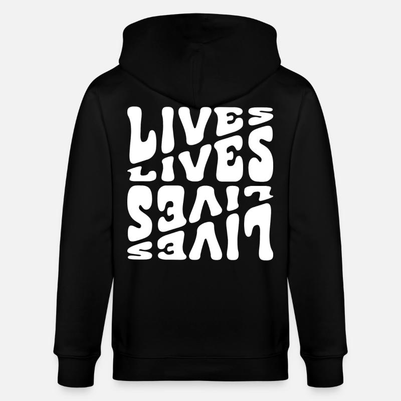 Lebendige Lebensmotive Text - Stanley/Stella Unisex Bio-Kapuzenjacke CULTIVATOR  - Schwarz