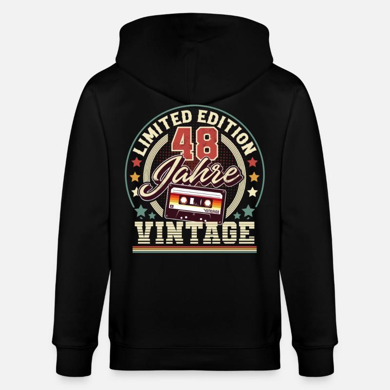 48e anniversaire - Veste à capuche bio CULTIVATOR Stanley/Stella Unisexe - noir