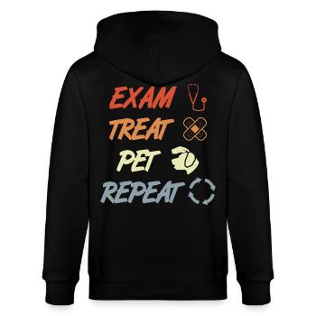 Examen Traiter Pet Répéter - Veste à capuche bio CULTIVATOR Stanley/Stella Unisexe - noir - Dos - Anna (173cm)