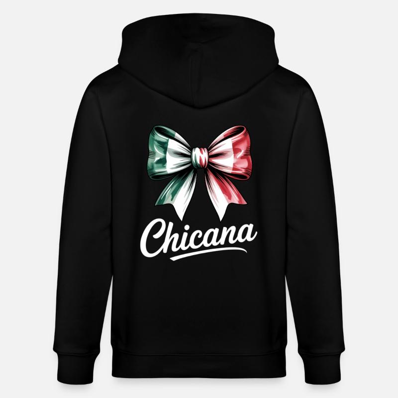 Arc Chicana Italie Drapeau Design - Veste à capuche bio CULTIVATOR Stanley/Stella Unisexe - noir
