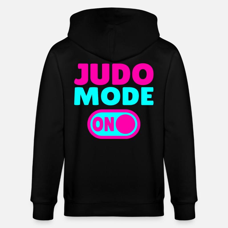Judo Mode ON – Stärke, Disziplin & Kampfgeist - Stanley/Stella Unisex Bio-Kapuzenjacke CULTIVATOR  - Schwarz