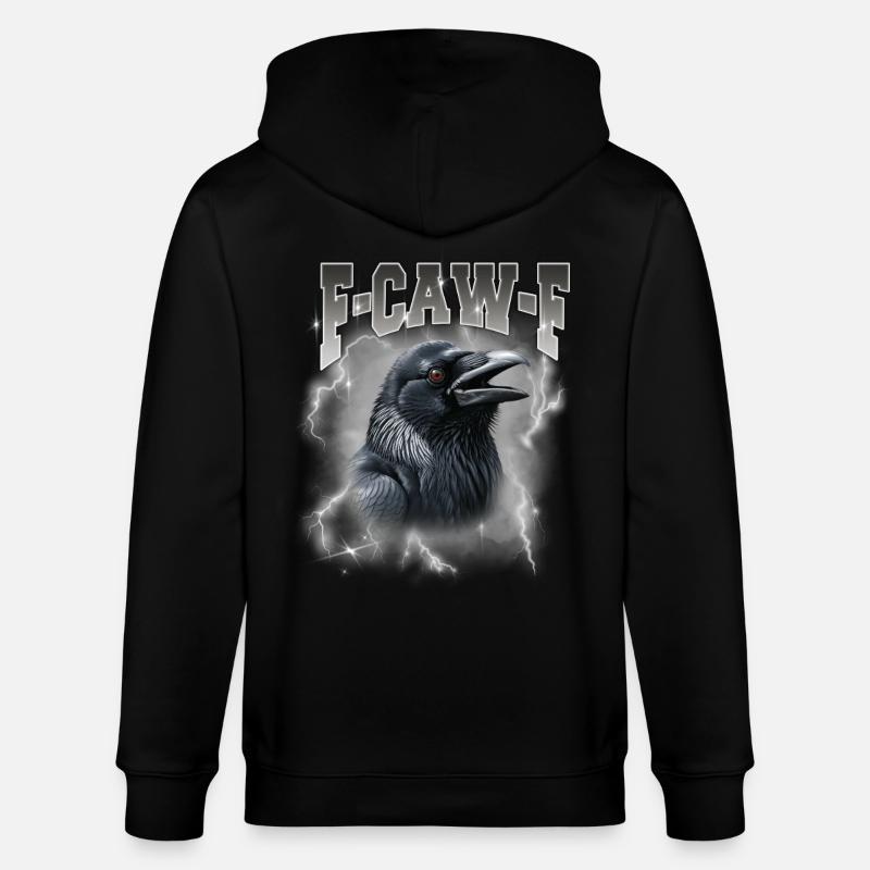 F-Caw-E Raven Storm Graphique - Veste à capuche bio CULTIVATOR Stanley/Stella Unisexe - noir