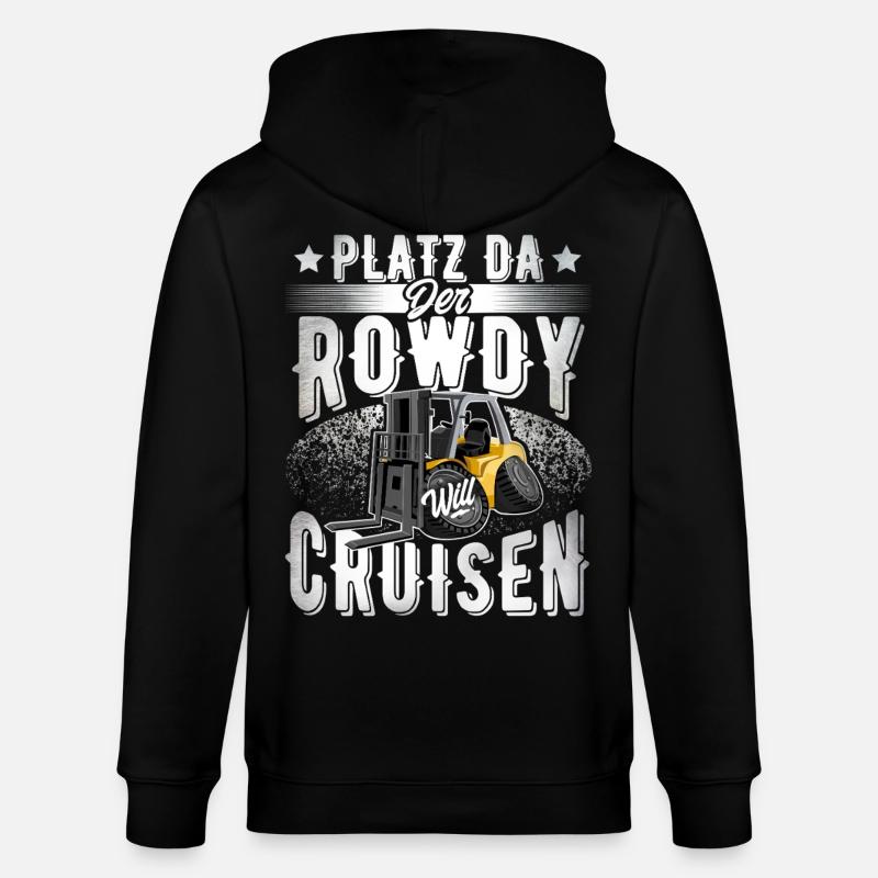 Staplerfahrer - Stanley/Stella Unisex Bio-Kapuzenjacke CULTIVATOR  - Schwarz