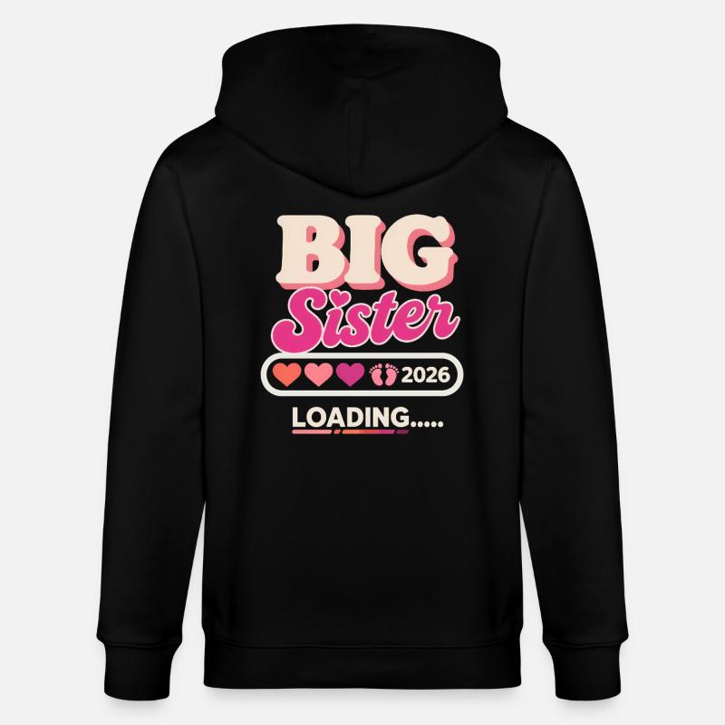 Große Schwester Loading 2026 - Stanley/Stella Unisex Bio-Kapuzenjacke CULTIVATOR  - Schwarz
