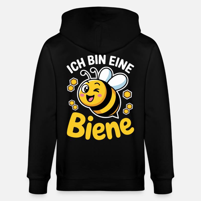 Ich Bin Eine Biene Faschingskostüm - Stanley/Stella Unisex Bio-Kapuzenjacke CULTIVATOR  - Schwarz