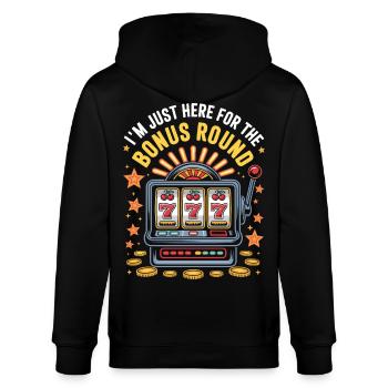Bonus Casino Gambling Gambler Slots - Veste à capuche bio CULTIVATOR Stanley/Stella Unisexe - noir - Dos - Anna (173cm)