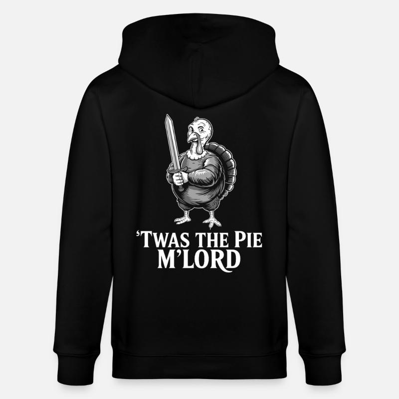 Pie Lord Krieger-Turkey - Stanley/Stella Unisex Bio-Kapuzenjacke CULTIVATOR  - Schwarz