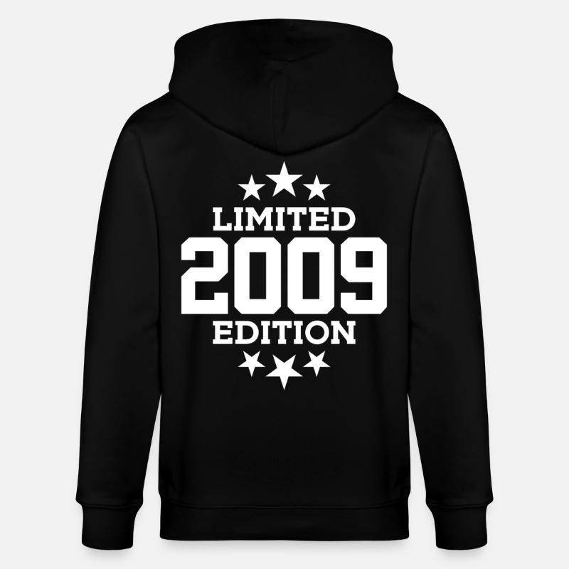 ÉDITION LIMITÉE 2009 17E ANNIVERSAIRE - Veste à capuche bio CULTIVATOR Stanley/Stella Unisexe - noir