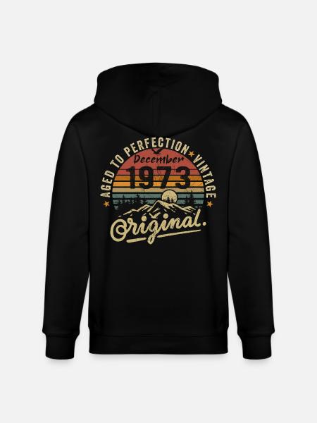Legends were unveiled in December 1973 - Stanley/Stella CULTIVATOR Unisex Organic Hooded Jacket - black