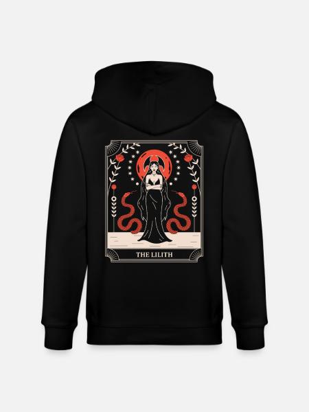 Lilith: Serpentenkraft im Rahmen - Stanley/Stella Unisex Bio-Kapuzenjacke CULTIVATOR - Schwarz