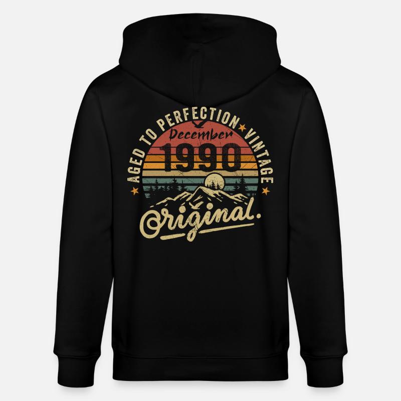 Legenden wurden im Dezember 1990 - Stanley/Stella Unisex Bio-Kapuzenjacke CULTIVATOR  - Schwarz