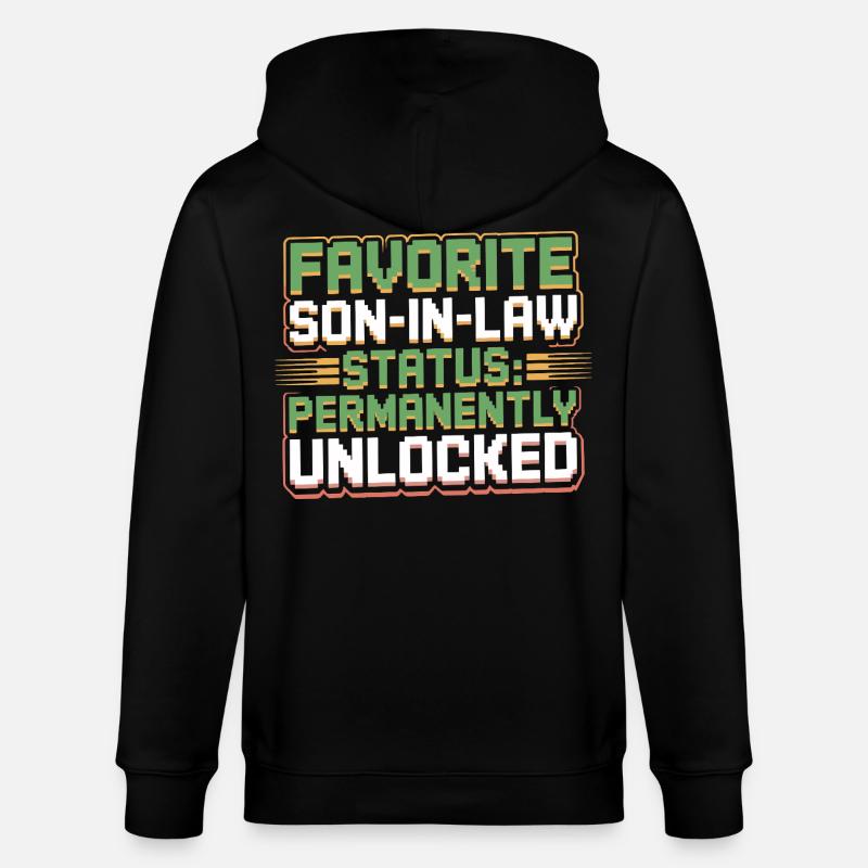 Belle-mère rétro drôle beau-père - Veste à capuche bio CULTIVATOR Stanley/Stella Unisexe - noir