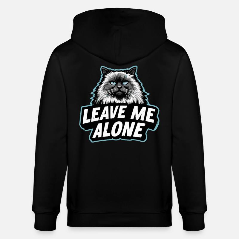 LAISSEZ-MOI TRANQUILLE - Funny Ragdoll Cat Design - Veste à capuche bio CULTIVATOR Stanley/Stella Unisexe - noir