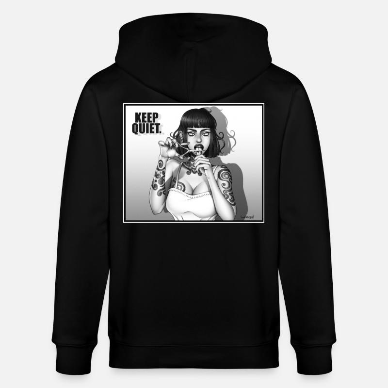 KEEP_QUIET - Stanley/Stella Unisex Bio-Kapuzenjacke CULTIVATOR  - Schwarz