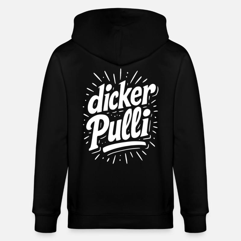 Pull épais Neon Typo - Veste à capuche bio CULTIVATOR Stanley/Stella Unisexe - noir