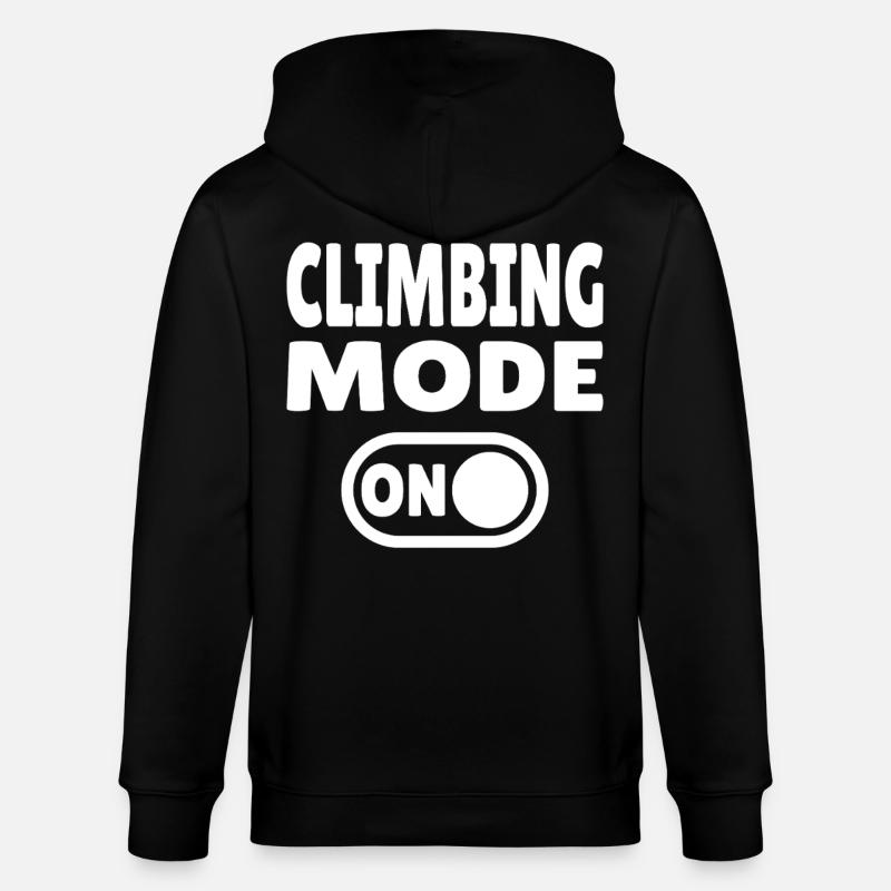 Climbing Mode ON – Boulder & Kletter Style - Stanley/Stella Unisex Bio-Kapuzenjacke CULTIVATOR  - Schwarz