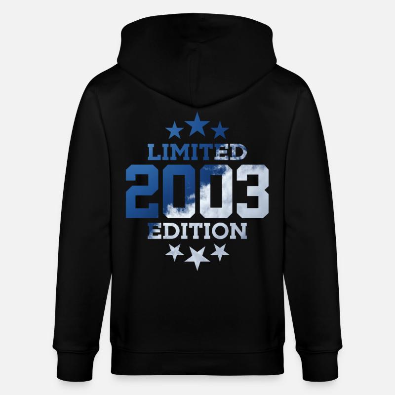 ÉDITION LIMITÉE 23E ANNIVERSAIRE 2003 - Veste à capuche bio CULTIVATOR Stanley/Stella Unisexe - noir