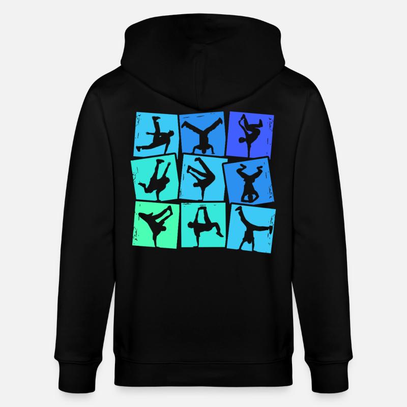 Breakdance Breakdancer Breakdancing Kinder Jungen - Stanley/Stella Unisex Bio-Kapuzenjacke CULTIVATOR  - Schwarz