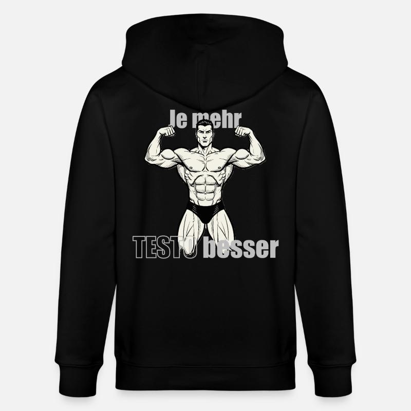 Muscle Hero Power Pose Conception d’impression - Veste à capuche bio CULTIVATOR Stanley/Stella Unisexe - noir