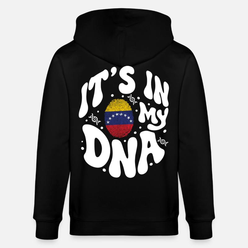 ADN vénézuélien Venezuela Drapeau hispanique - Veste à capuche bio CULTIVATOR Stanley/Stella Unisexe - noir