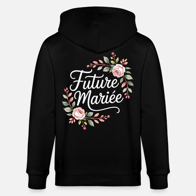 Team Mariage EVJF Future Mariée - Veste à capuche bio CULTIVATOR Stanley/Stella Unisexe - noir