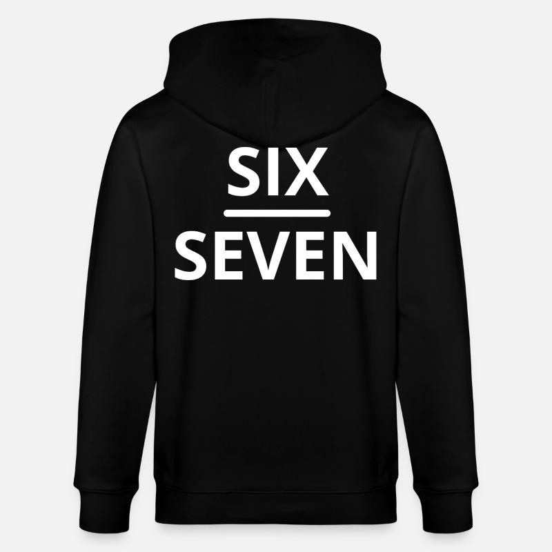 Sechs Sieben Meme Design - Stanley/Stella Unisex Bio-Kapuzenjacke CULTIVATOR  - Schwarz