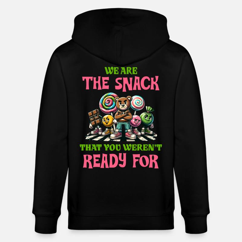 Lustige Candy Geschenkidee Naschkatze Mode - Stanley/Stella Unisex Bio-Kapuzenjacke CULTIVATOR  - Schwarz