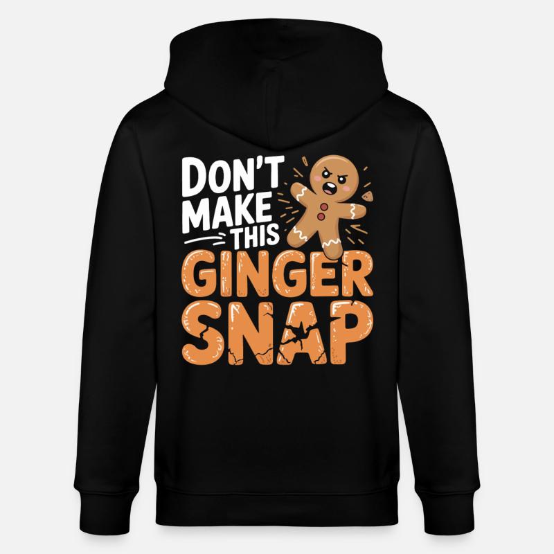 Ne faites pas craquer ce gingembre - Veste à capuche bio CULTIVATOR Stanley/Stella Unisexe - noir