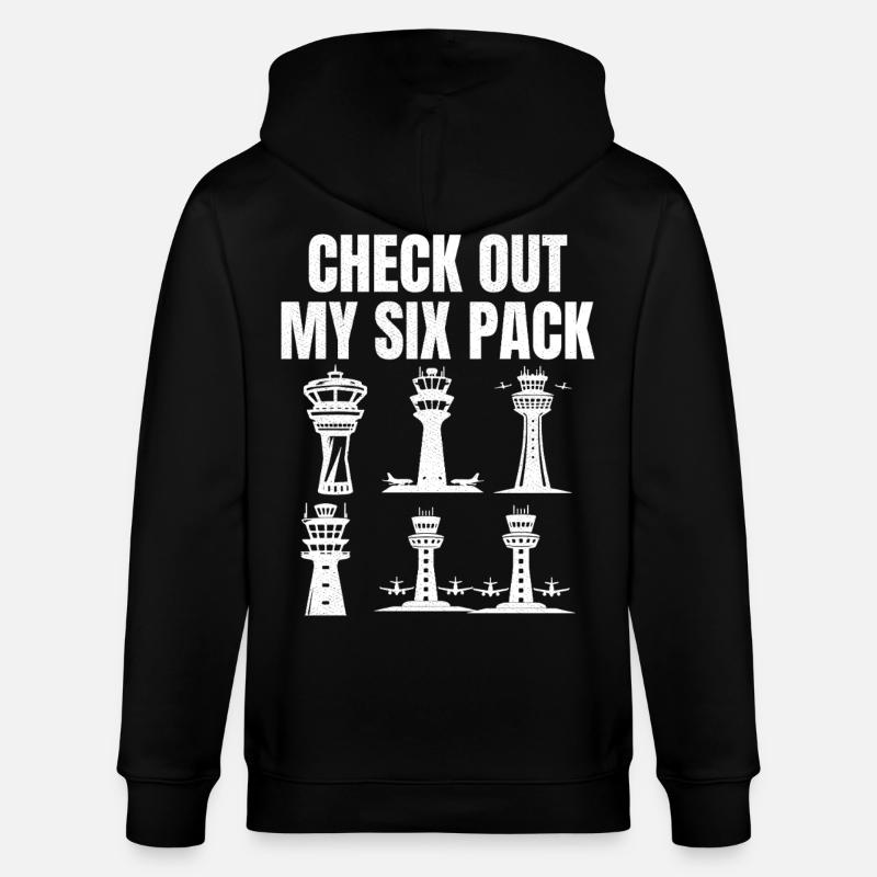 Check out my six pack - Stanley/Stella Unisex Bio-Kapuzenjacke CULTIVATOR - Schwarz