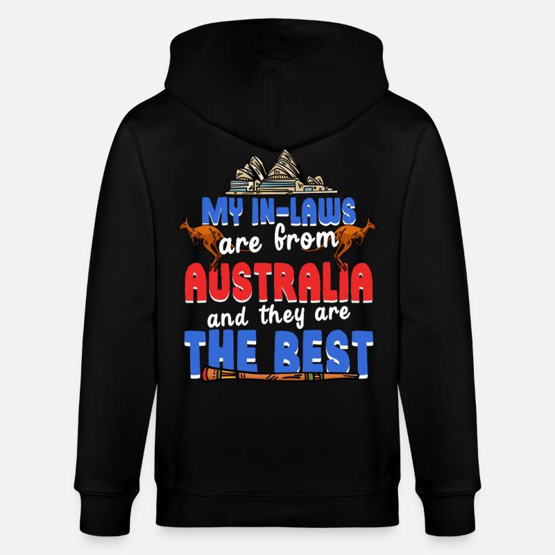 Australische Schwiegermutter - Stanley/Stella Unisex Bio-Kapuzenjacke CULTIVATOR  - Schwarz