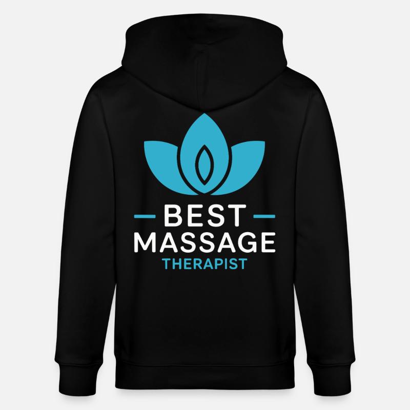 Bester Massagetherapeut Zen Lotus - Stanley/Stella Unisex Bio-Kapuzenjacke CULTIVATOR  - Schwarz